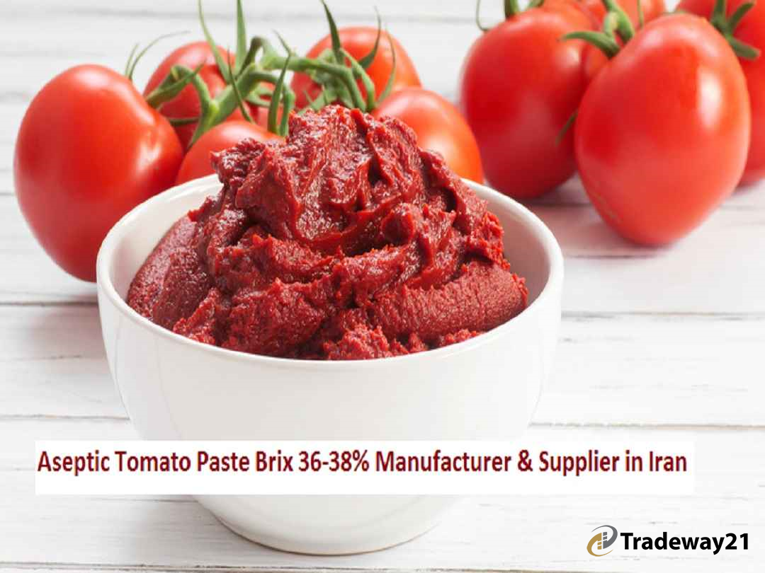 Aseptic Tomato Paste Brix 36-38% Manufacturer & Supplier in Iran